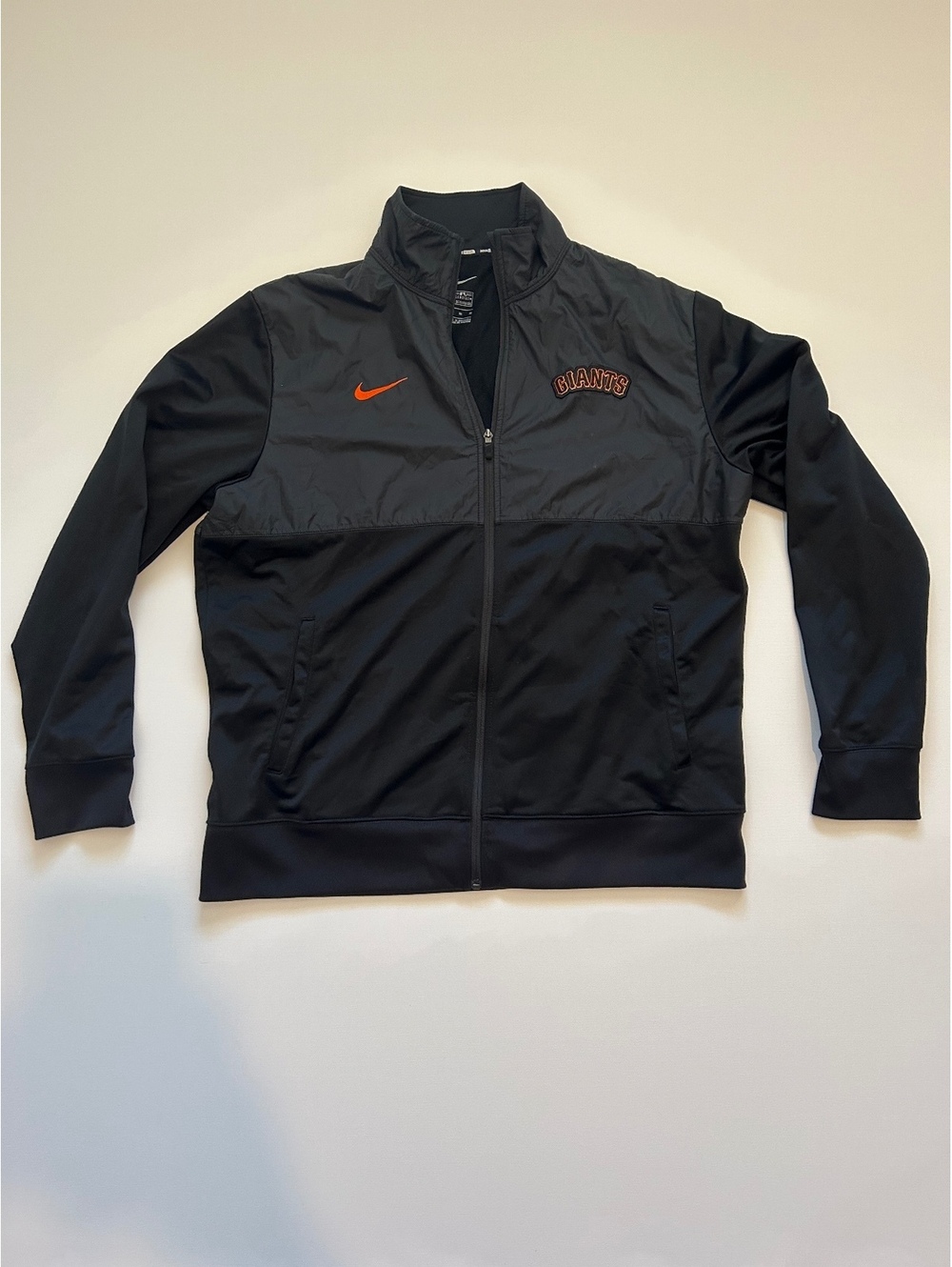 Nike San Francisco Giants MLB Baseball Full Zip Warm Up Jacket Men's XL Black